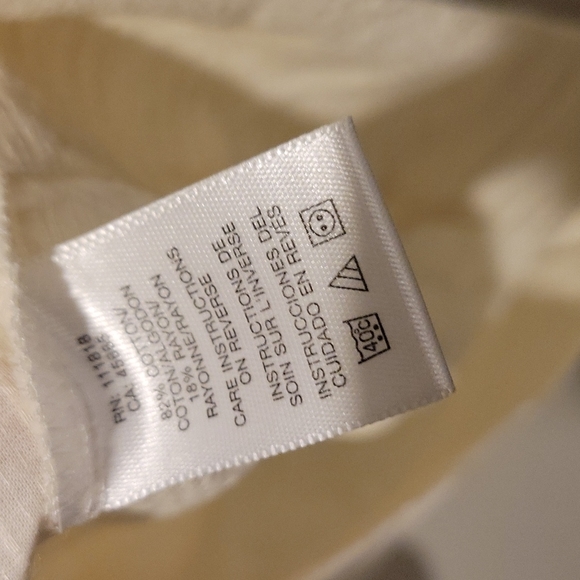 ❤️ MICHAEL MICHAEL KORS LIGHTWEIGHT COTTON BLEND TOP, CREAM, SMALL - Picture 5 of 5